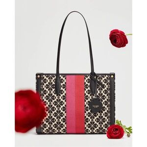 Kate Spade New York Spade Flower Jacquard Stripe Tote